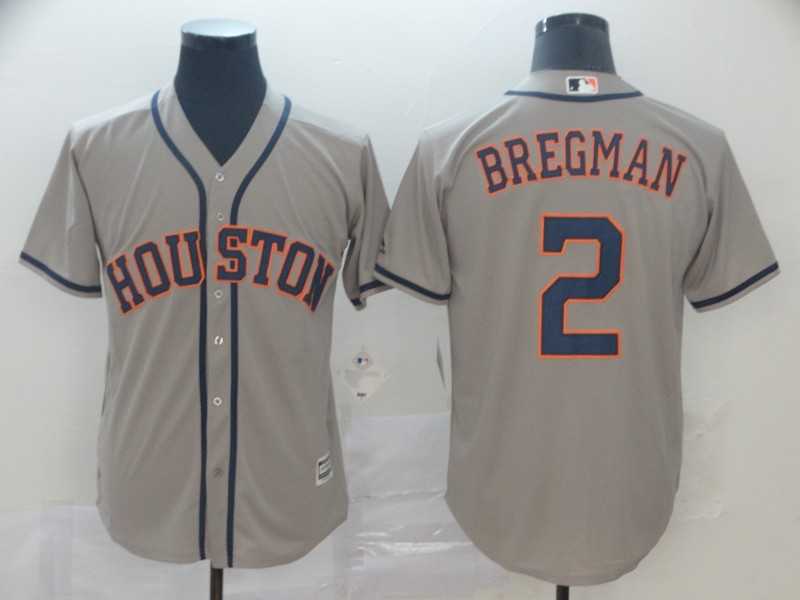 Astros 2 Alex Bregman Gray Cool Base Jersey,We sell and wholesale Astros 2 Alex Bregman Gray Cool Base Jersey on line form chian!